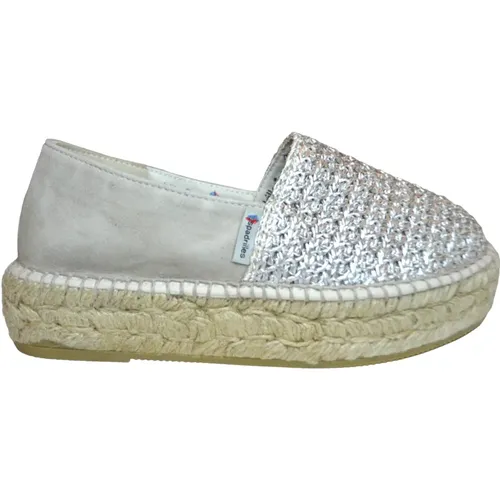 Sneakers Silver , female, Sizes: 4 UK, 3 UK - Espadrilles - Modalova