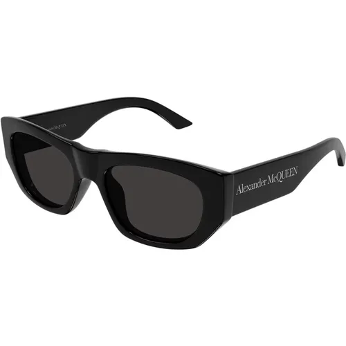 Mutige Unisex-Sonnenbrille Am0450S 001 , Damen, Größe: 54 MM - alexander mcqueen - Modalova