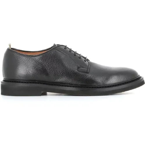 Schwarze Leder Derby Schuhe , Herren, Größe: 41 1/2 EU - Officine Creative - Modalova