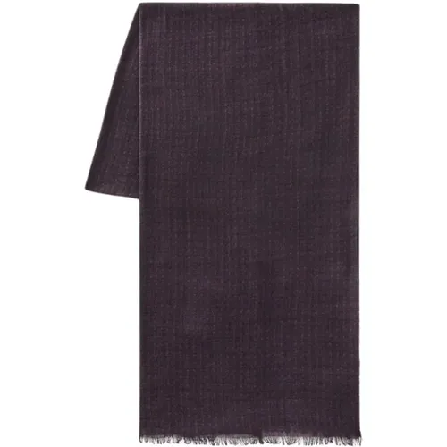 Checkered Wool Scarf , unisex, Sizes: ONE SIZE - Harmont & Blaine - Modalova