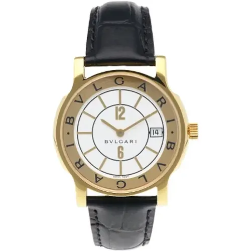 Pre-owned Gold watches , male, Sizes: ONE SIZE - Bvlgari Vintage - Modalova