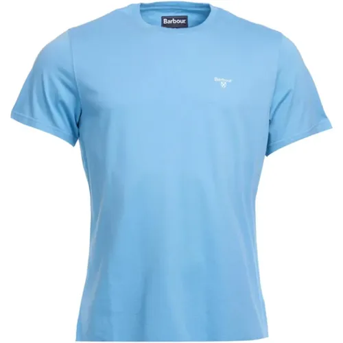Essenzielles Sportliches T-Shirt in Blau , Herren, Größe: L - Barbour - Modalova