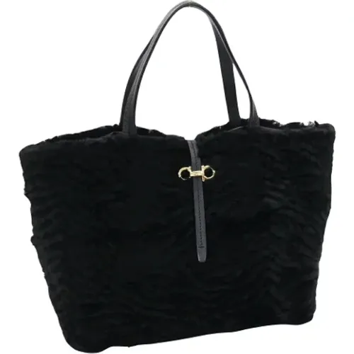 Pre-owned Fur totes , female, Sizes: ONE SIZE - Salvatore Ferragamo Pre-owned - Modalova