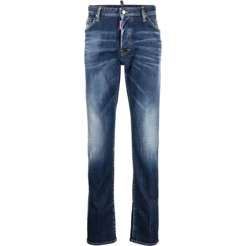 Blaue Denim-Jeans , Herren, Größe: 2XL - Dsquared2 - Modalova