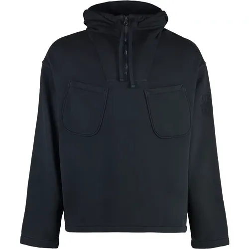 Baumwoll Half Zip Kapuzenpullover , Herren, Größe: 2XL - C.P. Company - Modalova