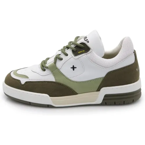 White Green Mens Shoes Apple Skin , male, Sizes: 9 UK - Newlab - Modalova