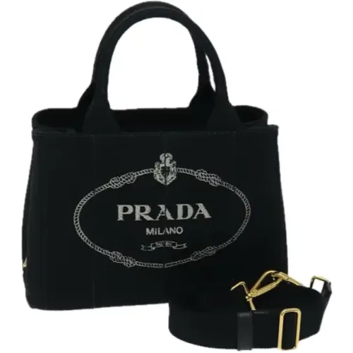 Pre-owned Canvas handbags , female, Sizes: ONE SIZE - Prada Vintage - Modalova