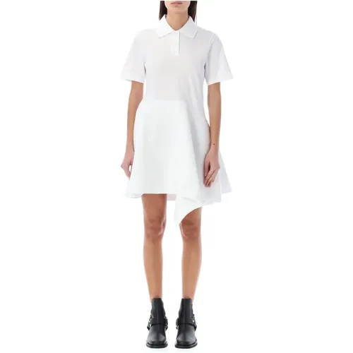Polo Dress with Asymmetrical Hem , female, Sizes: S, M - JW Anderson - Modalova