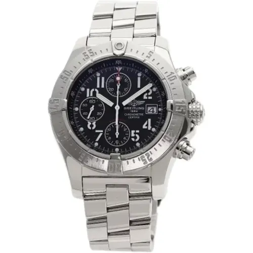 Pre-owned Stainless Steel watches , male, Sizes: ONE SIZE - Breitling Pre-owned - Modalova