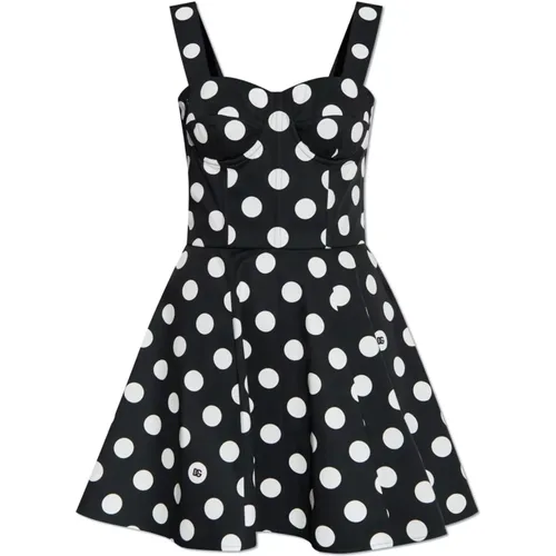 Kleid mit Polka Dot-Muster - Dolce & Gabbana - Modalova