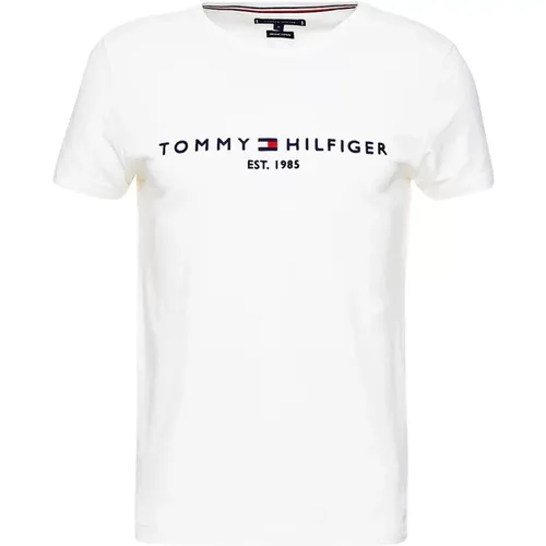 Klassisches Logo Tee , Herren, Größe: 2XL - Tommy Hilfiger - Modalova