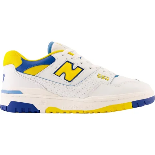 White Yellow Blue 550 Sneakers , male, Sizes: 10 UK, 9 1/2 UK - New Balance - Modalova