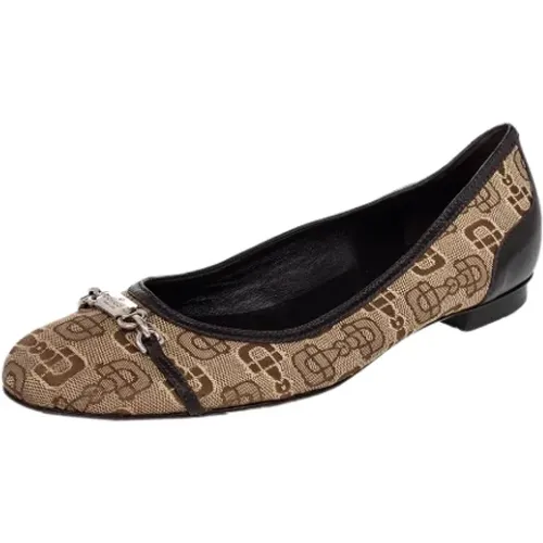 Pre-owned Leather flats , female, Sizes: 6 UK - Gucci Vintage - Modalova