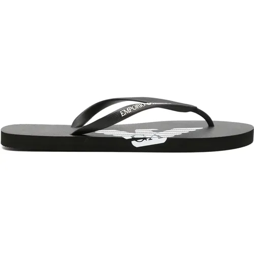 Rubber Flip-flops Xvqs08Xn746 , male, Sizes: 10 UK - Emporio Armani - Modalova