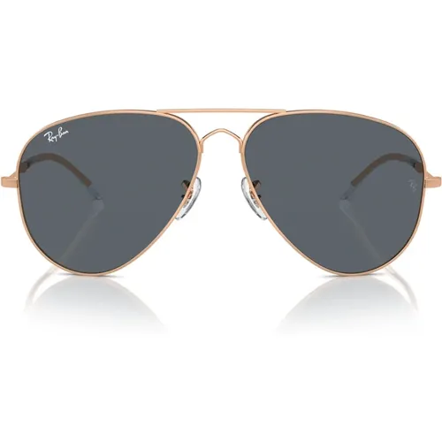 Stylish Aviator Sunglasses with Blue Lenses , unisex, Sizes: 58 MM - Ray-Ban - Modalova
