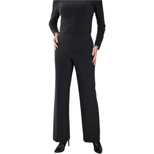 Klassische Schwarze Straight-Leg Hose , Damen, Größe: 3XL - Frank Lyman - Modalova