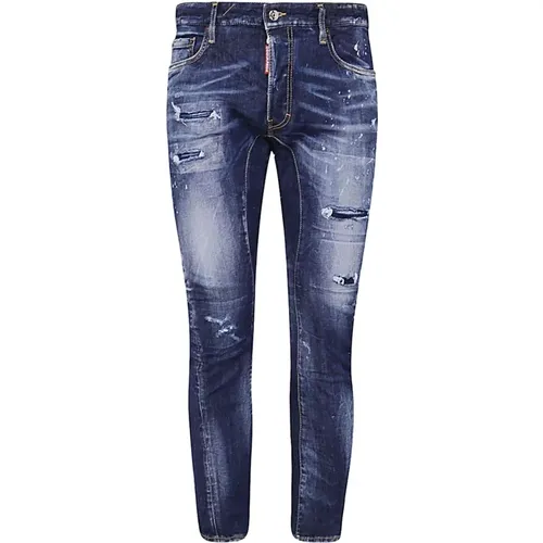 Distressed Skinny Jeans , male, Sizes: M, 2XL - Dsquared2 - Modalova