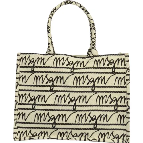 Stylish Medium Tote Bag , female, Sizes: ONE SIZE - Msgm - Modalova