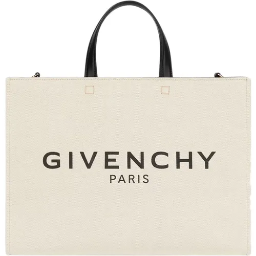Weiße Tote Tasche mit Signature Print - Givenchy - Modalova