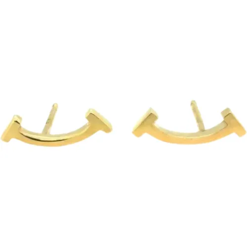 Pre-owned Gold earrings , female, Sizes: ONE SIZE - Tiffany & Co. Pre-owned - Modalova