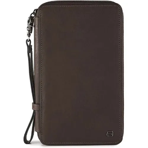 Dark Men`s Wallets Ss21 , male, Sizes: ONE SIZE - Piquadro - Modalova