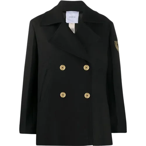 Wool Double-Breasted Coat , female, Sizes: S, M - Patou - Modalova