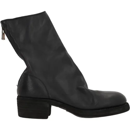 Leather Zipper Ankle Boots , female, Sizes: 6 1/2 UK, 5 UK, 3 UK, 4 1/2 UK - Guidi - Modalova