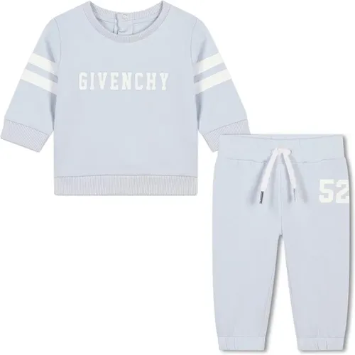 Blauer Kinder Trainingsanzug mit gestreiftem Motiv - Givenchy - Modalova