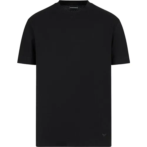 Jacquard Jersey T-shirts und Polos , Herren, Größe: XL - Emporio Armani - Modalova