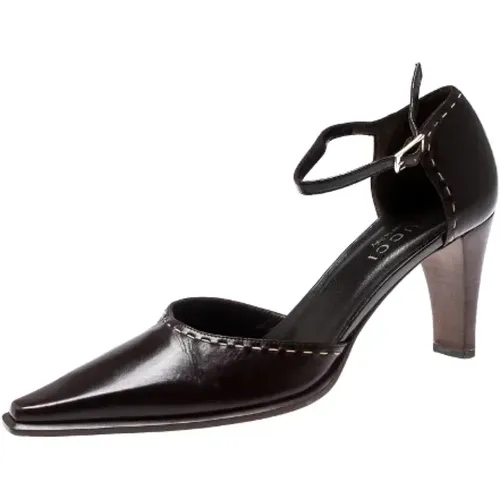 Pre-owned Leder sandals , Damen, Größe: 38 EU - Gucci Vintage - Modalova