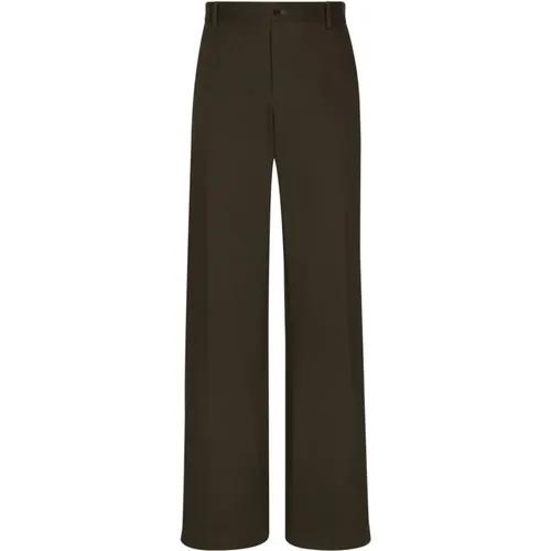 Wide Leg Tailored Trousers , male, Sizes: M - Dolce & Gabbana - Modalova