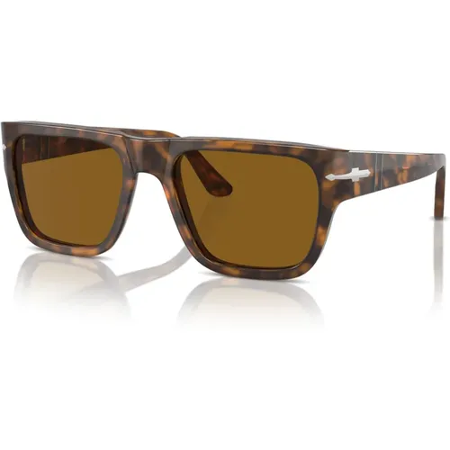 Classic Havana Sunglasses , unisex, Sizes: 55 MM - Persol - Modalova