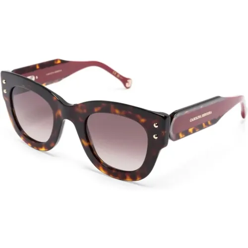 Her0222S O63Ha Sonnenbrille , Damen, Größe: 47 MM - Carolina Herrera - Modalova