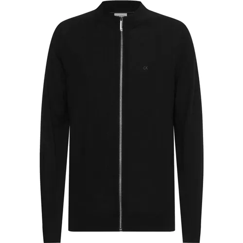 Men`s Full Zip Sweatshirt , male, Sizes: 2XL, S - Calvin Klein - Modalova