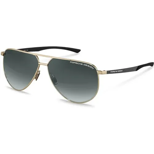 Gold Schwarz Rauch Gradient Sonnenbrille - Porsche Design - Modalova