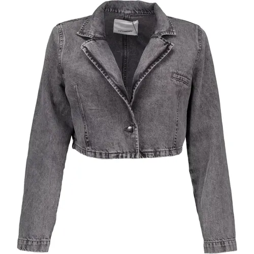 Grey Denim Jacket VikaCC Collection , female, Sizes: L, XS, M - Co'Couture - Modalova