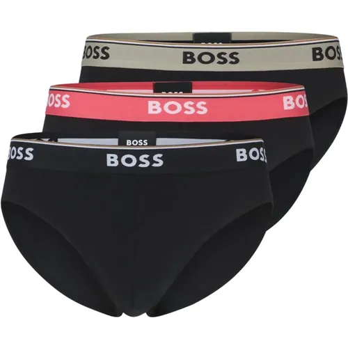 Er-Pack Baumwoll-Slips mit Logo-Bund , Herren, Größe: L - Hugo Boss - Modalova