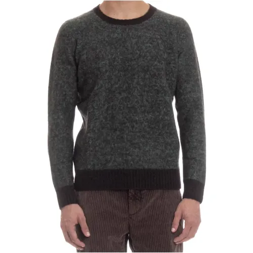 Soft Wool Sweater with Contrast Details , male, Sizes: XL, 2XL, L, M - Drumohr - Modalova