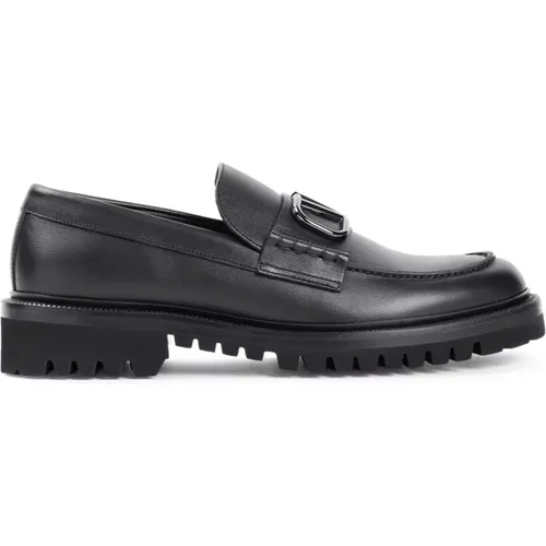 Schwarze Loafer Schuhe für Männer - Valentino Garavani - Modalova