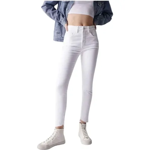 Moderne weiße Denim-Hose , Damen, Größe: W29 L30 - Salsa - Modalova