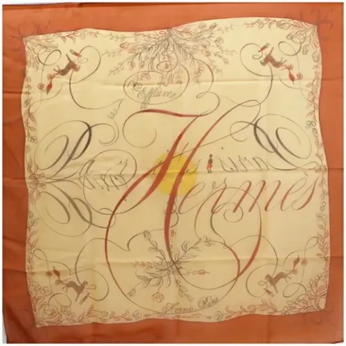 Pre-owned Silk scarves , female, Sizes: ONE SIZE - Hermès Vintage - Modalova