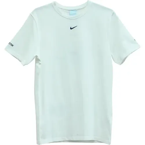 Premium Baumwollshirt mit Swoosh Branding , Damen, Größe: S - Nike - Modalova