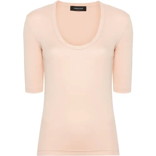 Rosa T-Shirts & Polos für Frauen , Damen, Größe: 2XS - Fabiana Filippi - Modalova