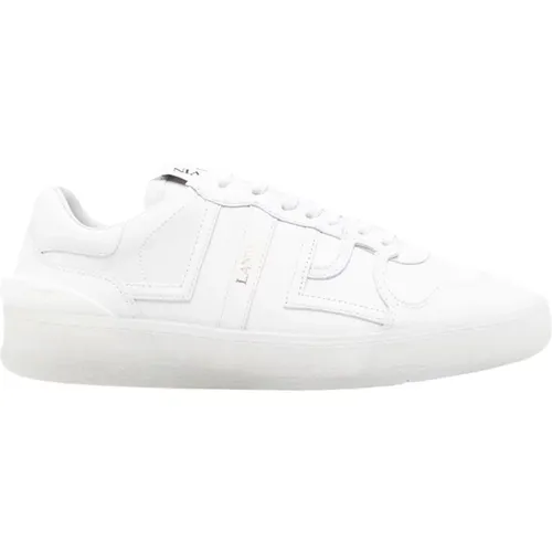 Weiße Lederlehm Sneakers Lanvin - Lanvin - Modalova