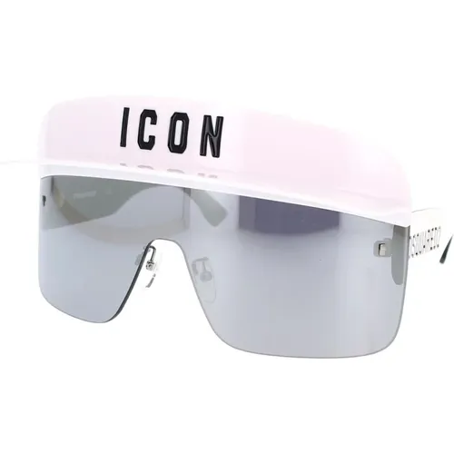 Iconic Sunglasses Mask Style , unisex, Sizes: ONE SIZE - Dsquared2 - Modalova