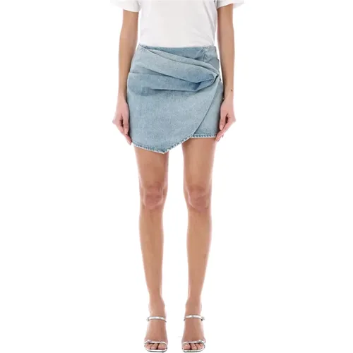 Denim Mini Skirt , female, Sizes: W25 - REV - Modalova