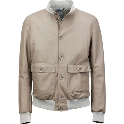 Leather Jackets , male, Sizes: 3XL, L, M, 2XL, XL - Gimo's - Modalova
