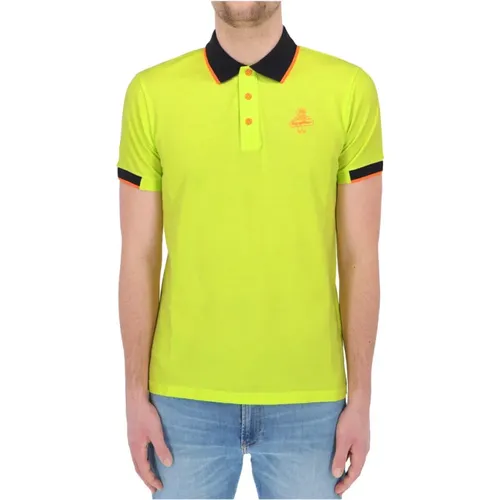 Cotton Polo Shirt with Logo Print , male, Sizes: L, 2XL, S, XL, M - RefrigiWear - Modalova