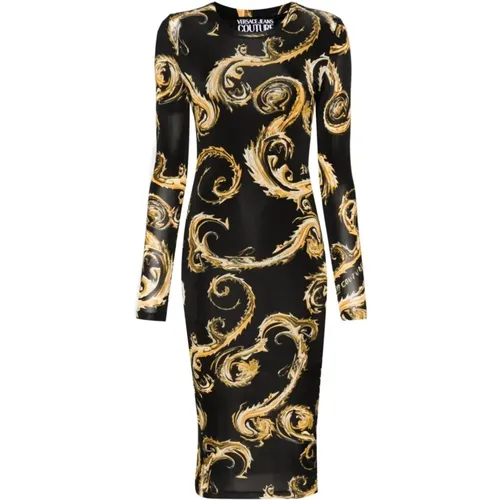 Black Dress Aw24 Women's Fashion , female, Sizes: 2XS, XS, S - Versace Jeans Couture - Modalova