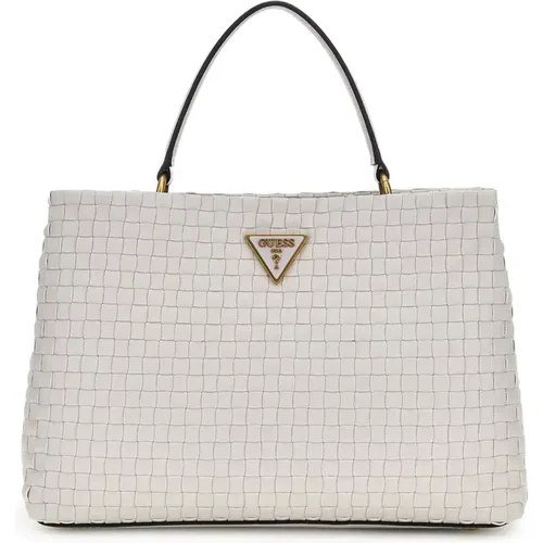 Woven Handbags in Stone for Women , female, Sizes: ONE SIZE - Guess - Modalova